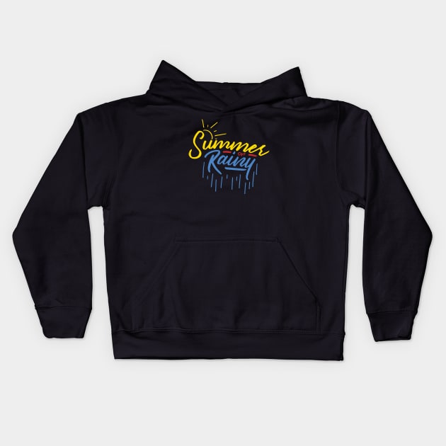 Summer or Rainy season Kids Hoodie by Besex